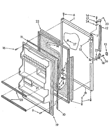 Refrigerator door