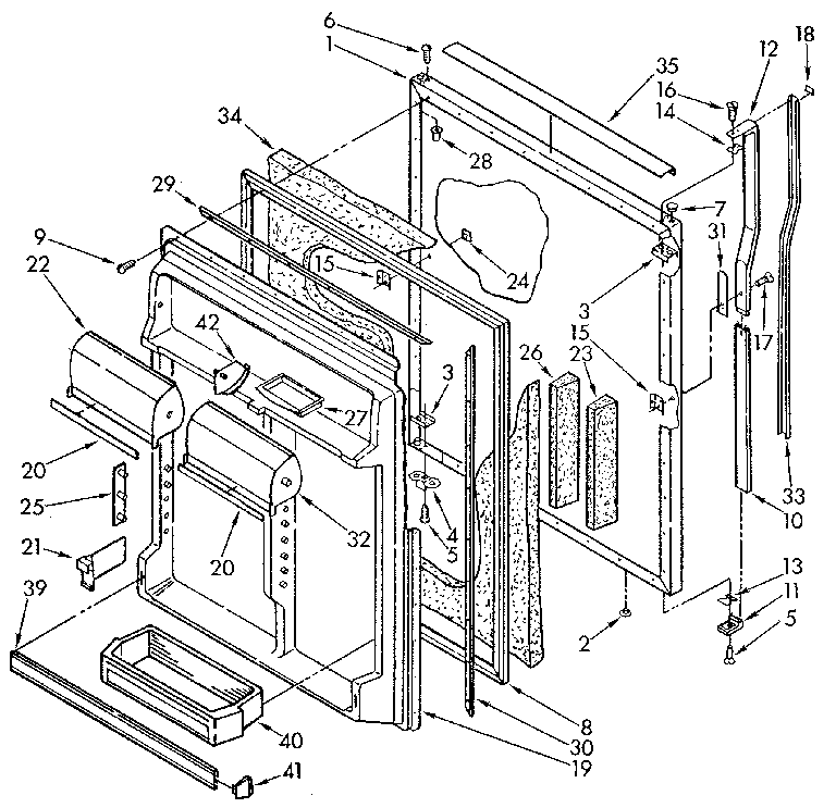 Refrigerator door