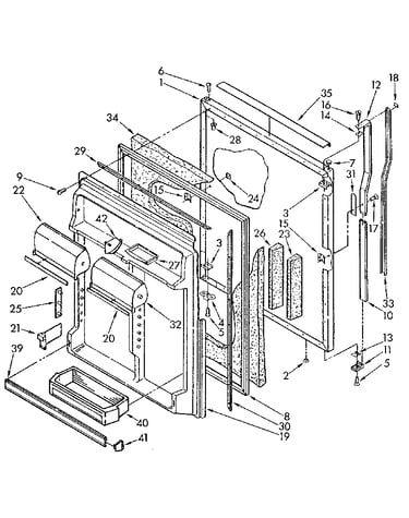 Refrigerator door