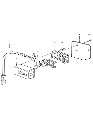 Figure 4 - on/off power outlet 60382 & mounting bracket