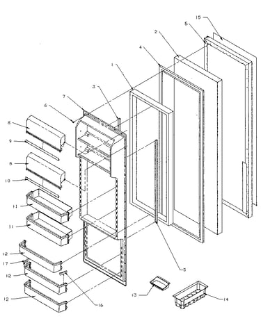 Refrigerator door