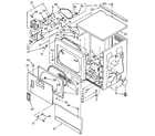 Kenmore 11086402810 upper cabinet and front panel diagram