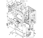 Kenmore 11087402810 lower cabinet & front panel diagram