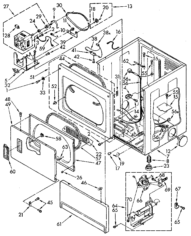 Lower cabinet & front panel