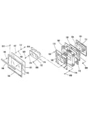 Oven door section