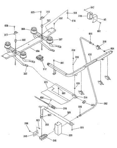 Burner section