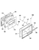 Oven door section