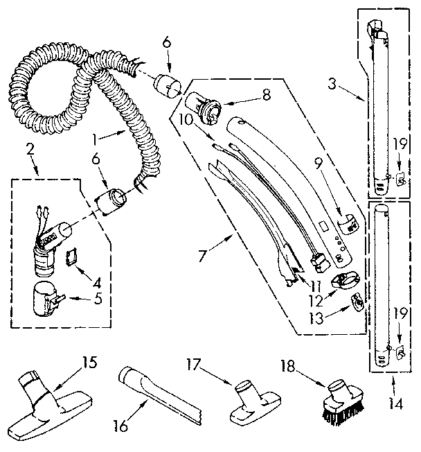 Hose and attachment