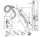 Kenmore 1162841192 hose and attachment diagram