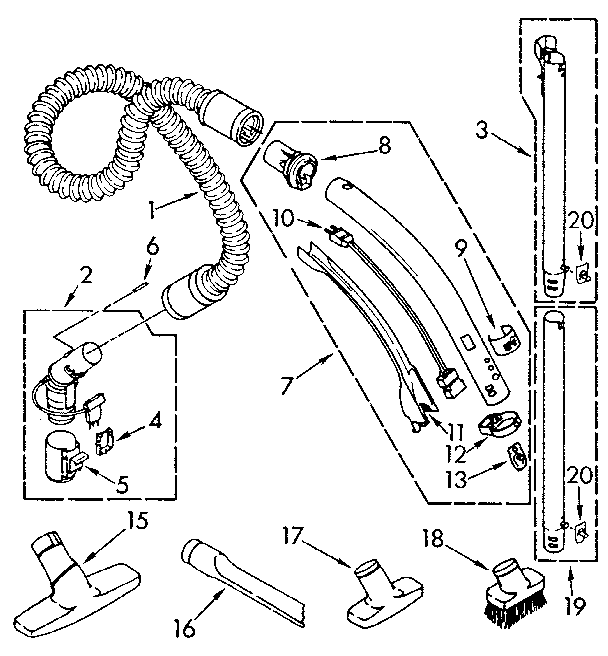 Hose and attachment