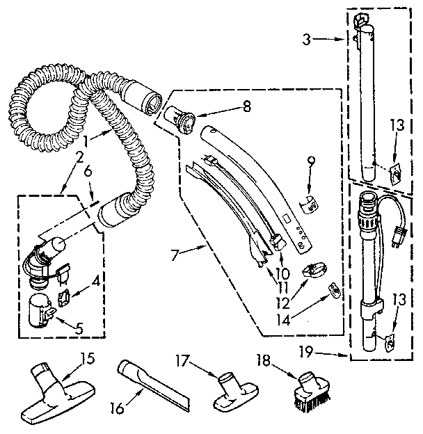 Hose and attachment