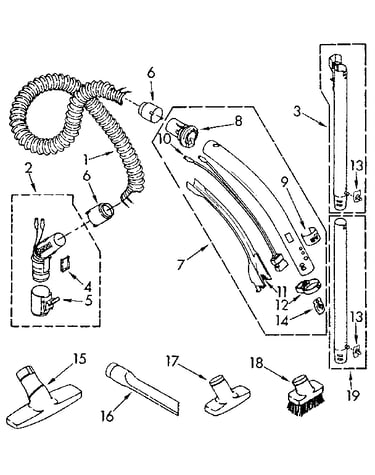 Hose and attachment