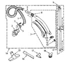 Kenmore 1162035081 hose and attachment diagram