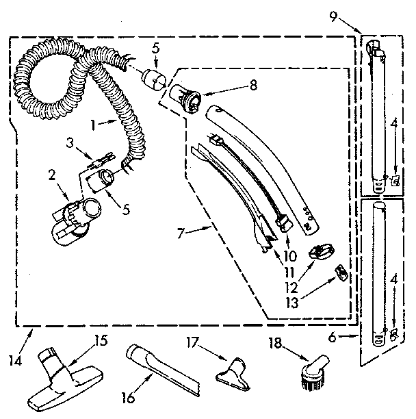 Hose and attachment