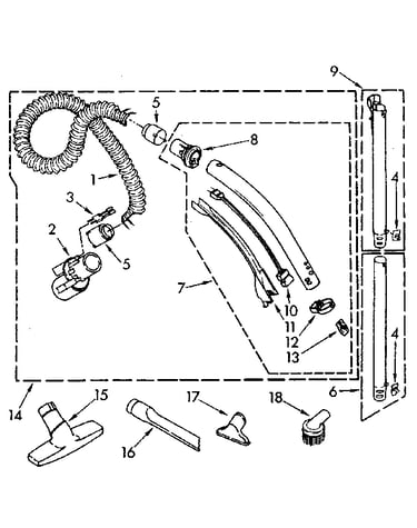 Hose and attachment
