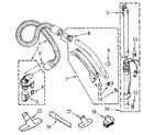 Kenmore 1162841191 hose and attachment diagram