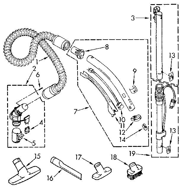 Hose and attachment