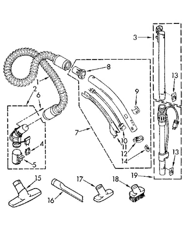 Hose and attachment