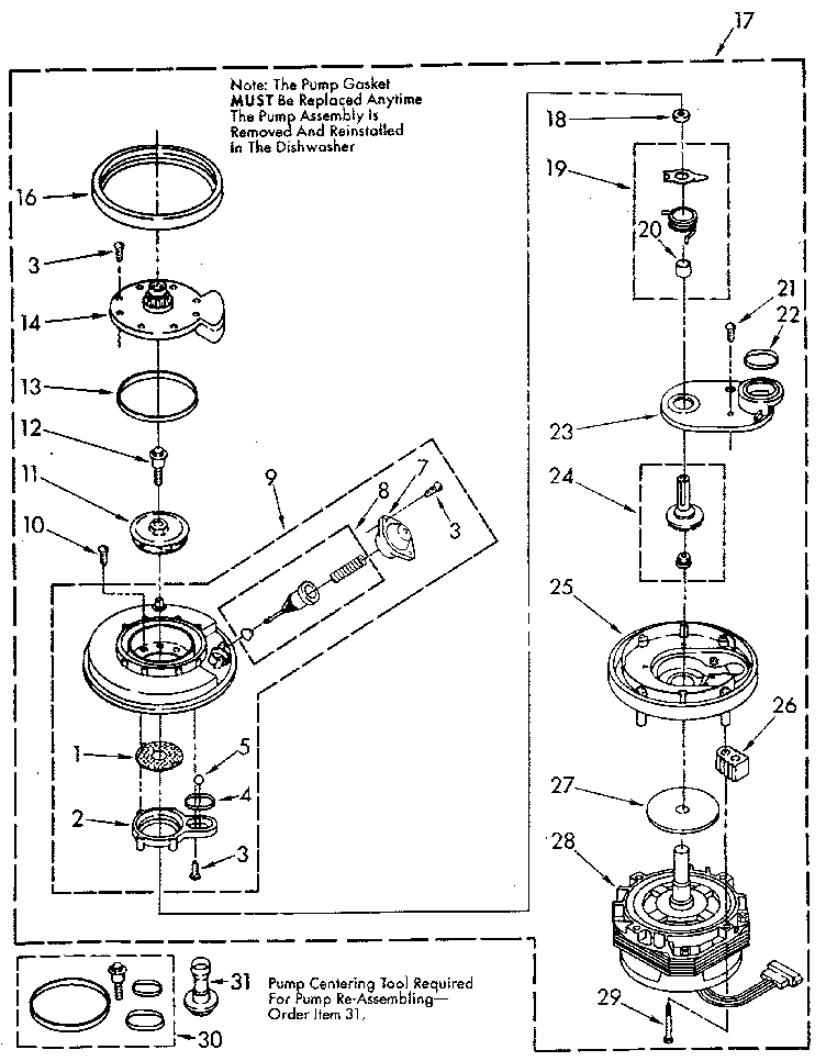 Pump and motor