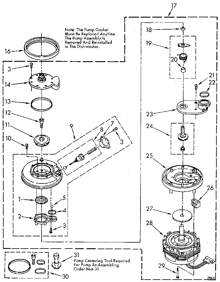 Pump and motor