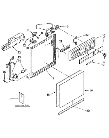 Frame and console