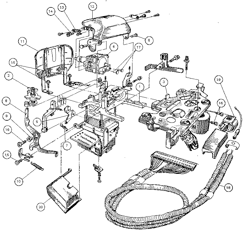 Ribbon base assembly