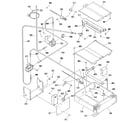 Kenmore 9117360991 broiler and oven burner section diagram