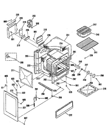 Oven body section