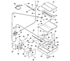 Kenmore 9117340192 broiler and oven burner section diagram