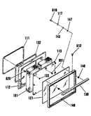 Oven door section