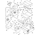 Kenmore 9117390992 broiler and oven burner section diagram