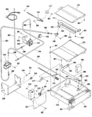 Broiler and oven burner section