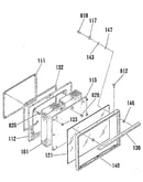 Oven door section