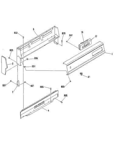 Backguard section