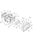 Oven door section