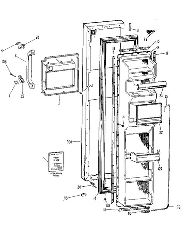 Freezer door