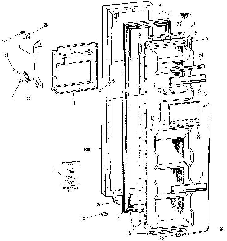 Freezer door