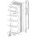Kenmore 3639510516 fresh food door diagram
