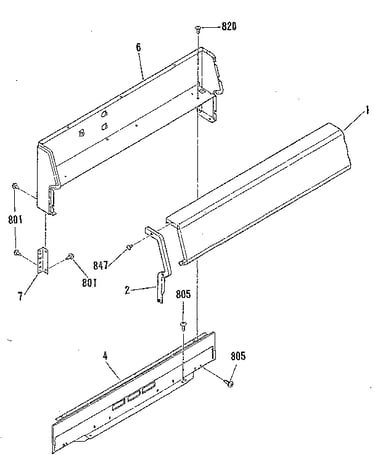 Backguard section