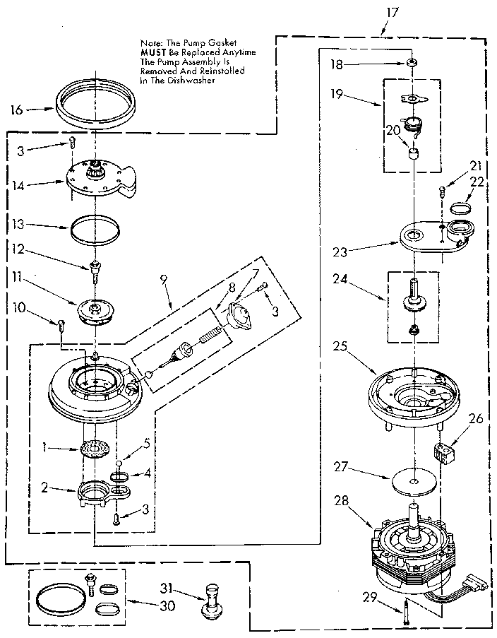 Pump and motor