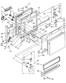 Door and toe panel