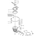 Kenmore 6651690192 heater, pump/lower sprayarm diagram