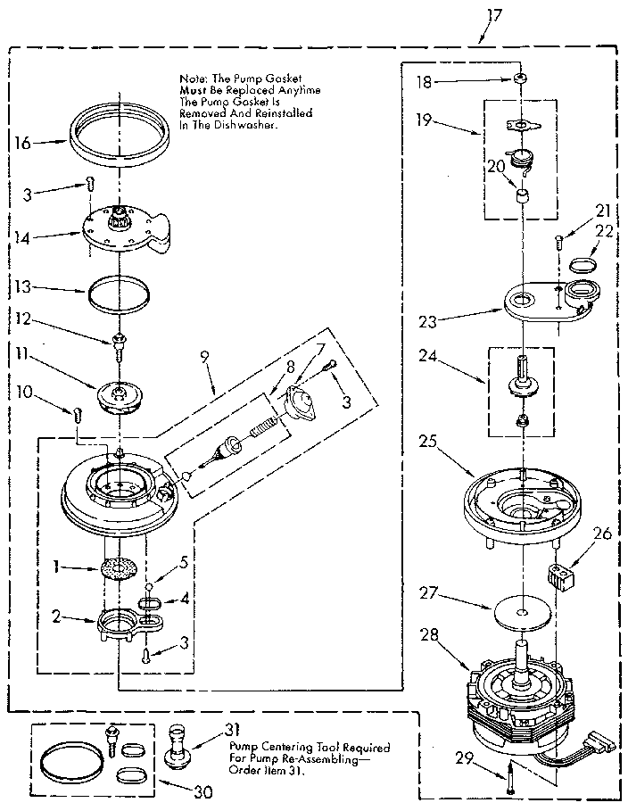 Pump and motor