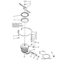 Kenmore 6651690592 heater, pump and lower sprayarm diagram