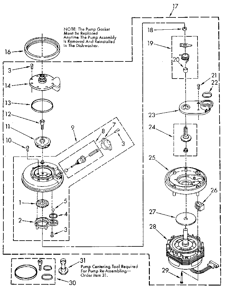 Pump and motor