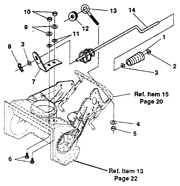 CHUTE CONTROL ROD