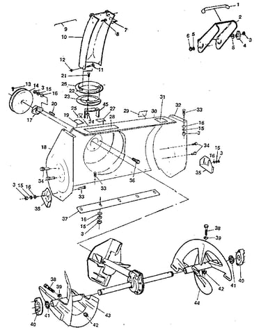 Auger housing assembly