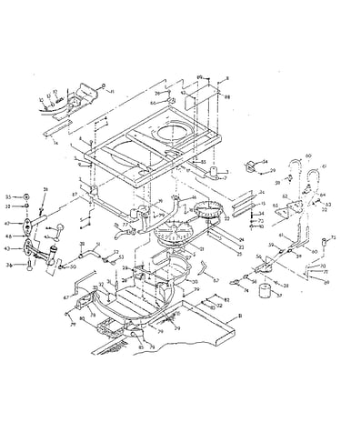Base & pulleys - exhaust out the side