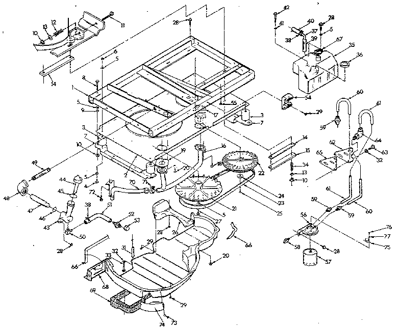 BASE AND PULLEYS