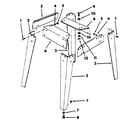 Craftsman 113298841 figure 7 - legs diagram